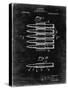 PP948-Black Grunge Machine Gun Bullet Carrier Belt Patent Poster-Cole Borders-Stretched Canvas