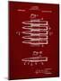 PP948-Burgundy Machine Gun Bullet Carrier Belt Patent Poster-Cole Borders-Mounted Giclee Print