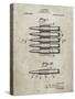 PP948-Sandstone Machine Gun Bullet Carrier Belt Patent Poster-Cole Borders-Stretched Canvas