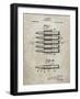 PP948-Sandstone Machine Gun Bullet Carrier Belt Patent Poster-Cole Borders-Framed Giclee Print