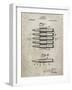 PP948-Sandstone Machine Gun Bullet Carrier Belt Patent Poster-Cole Borders-Framed Giclee Print