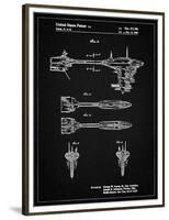 PP95-Vintage Black Star Wars Nebulon B Escort Frigate Poster-Cole Borders-Framed Premium Giclee Print