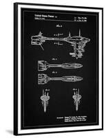 PP95-Vintage Black Star Wars Nebulon B Escort Frigate Poster-Cole Borders-Framed Premium Giclee Print