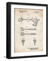 PP95-Vintage Parchment Star Wars Nebulon B Escort Frigate Poster-Cole Borders-Framed Giclee Print