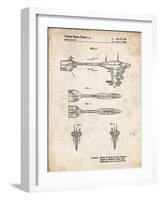 PP95-Vintage Parchment Star Wars Nebulon B Escort Frigate Poster-Cole Borders-Framed Giclee Print