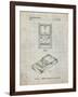 PP950-Antique Grid Parchment Mattel Electronic Basketball Game Patent Poster-Cole Borders-Framed Giclee Print