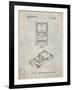 PP950-Antique Grid Parchment Mattel Electronic Basketball Game Patent Poster-Cole Borders-Framed Giclee Print