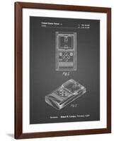 PP950-Black Grid Mattel Electronic Basketball Game Patent Poster-Cole Borders-Framed Giclee Print