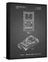 PP950-Black Grid Mattel Electronic Basketball Game Patent Poster-Cole Borders-Framed Stretched Canvas