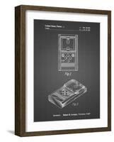 PP950-Black Grid Mattel Electronic Basketball Game Patent Poster-Cole Borders-Framed Giclee Print