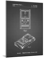 PP950-Black Grid Mattel Electronic Basketball Game Patent Poster-Cole Borders-Mounted Giclee Print