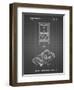 PP950-Black Grid Mattel Electronic Basketball Game Patent Poster-Cole Borders-Framed Giclee Print