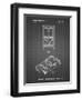 PP950-Black Grid Mattel Electronic Basketball Game Patent Poster-Cole Borders-Framed Giclee Print