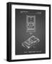 PP950-Black Grid Mattel Electronic Basketball Game Patent Poster-Cole Borders-Framed Premium Giclee Print