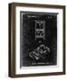 PP950-Black Grunge Mattel Electronic Basketball Game Patent Poster-Cole Borders-Framed Giclee Print