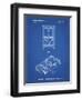 PP950-Blueprint Mattel Electronic Basketball Game Patent Poster-Cole Borders-Framed Giclee Print