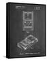 PP950-Chalkboard Mattel Electronic Basketball Game Patent Poster-Cole Borders-Framed Stretched Canvas