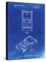 PP950-Faded Blueprint Mattel Electronic Basketball Game Patent Poster-Cole Borders-Stretched Canvas