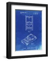 PP950-Faded Blueprint Mattel Electronic Basketball Game Patent Poster-Cole Borders-Framed Giclee Print