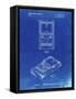 PP950-Faded Blueprint Mattel Electronic Basketball Game Patent Poster-Cole Borders-Framed Stretched Canvas