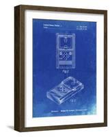 PP950-Faded Blueprint Mattel Electronic Basketball Game Patent Poster-Cole Borders-Framed Giclee Print