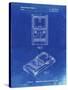 PP950-Faded Blueprint Mattel Electronic Basketball Game Patent Poster-Cole Borders-Stretched Canvas