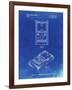 PP950-Faded Blueprint Mattel Electronic Basketball Game Patent Poster-Cole Borders-Framed Giclee Print