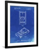 PP950-Faded Blueprint Mattel Electronic Basketball Game Patent Poster-Cole Borders-Framed Giclee Print