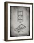 PP950-Faded Grey Mattel Electronic Basketball Game Patent Poster-Cole Borders-Framed Giclee Print