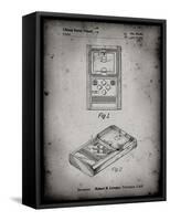 PP950-Faded Grey Mattel Electronic Basketball Game Patent Poster-Cole Borders-Framed Stretched Canvas