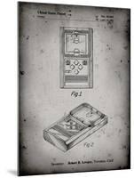 PP950-Faded Grey Mattel Electronic Basketball Game Patent Poster-Cole Borders-Mounted Giclee Print