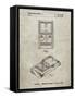 PP950-Sandstone Mattel Electronic Basketball Game Patent Poster-Cole Borders-Framed Stretched Canvas