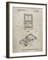 PP950-Sandstone Mattel Electronic Basketball Game Patent Poster-Cole Borders-Framed Giclee Print