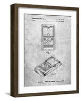 PP950-Slate Mattel Electronic Basketball Game Patent Poster-Cole Borders-Framed Giclee Print