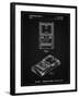 PP950-Vintage Black Mattel Electronic Basketball Game Patent Poster-Cole Borders-Framed Giclee Print