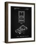 PP950-Vintage Black Mattel Electronic Basketball Game Patent Poster-Cole Borders-Framed Giclee Print