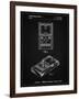 PP950-Vintage Black Mattel Electronic Basketball Game Patent Poster-Cole Borders-Framed Giclee Print