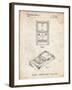 PP950-Vintage Parchment Mattel Electronic Basketball Game Patent Poster-Cole Borders-Framed Giclee Print