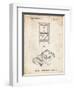 PP950-Vintage Parchment Mattel Electronic Basketball Game Patent Poster-Cole Borders-Framed Premium Giclee Print