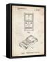 PP950-Vintage Parchment Mattel Electronic Basketball Game Patent Poster-Cole Borders-Framed Stretched Canvas