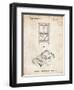 PP950-Vintage Parchment Mattel Electronic Basketball Game Patent Poster-Cole Borders-Framed Giclee Print