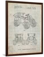 PP951-Antique Grid Parchment Mattel Kids Dump Truck Patent Poster-Cole Borders-Framed Premium Giclee Print