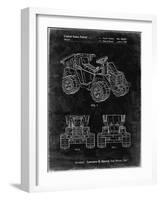 PP951-Black Grunge Mattel Kids Dump Truck Patent Poster-Cole Borders-Framed Giclee Print