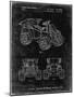 PP951-Black Grunge Mattel Kids Dump Truck Patent Poster-Cole Borders-Mounted Giclee Print