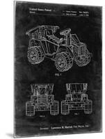 PP951-Black Grunge Mattel Kids Dump Truck Patent Poster-Cole Borders-Mounted Premium Giclee Print