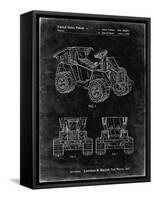 PP951-Black Grunge Mattel Kids Dump Truck Patent Poster-Cole Borders-Framed Stretched Canvas