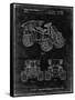 PP951-Black Grunge Mattel Kids Dump Truck Patent Poster-Cole Borders-Framed Stretched Canvas