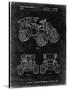 PP951-Black Grunge Mattel Kids Dump Truck Patent Poster-Cole Borders-Stretched Canvas
