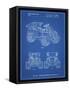 PP951-Blueprint Mattel Kids Dump Truck Patent Poster-Cole Borders-Framed Stretched Canvas