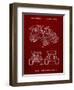 PP951-Burgundy Mattel Kids Dump Truck Patent Poster-Cole Borders-Framed Giclee Print